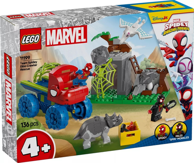 LEGO Team Spidey Dino Crawler Rescue 11199 – Sealed UK Stock