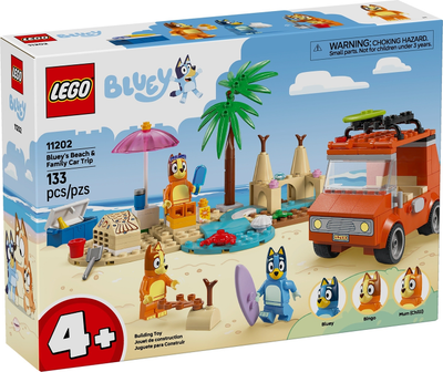 LEGO Bluey’s Beach & Family Car Trip 11202 – Sealed UK Stock