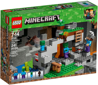 LEGO Minecraft Zombiehöhle Beliebtes, Kinder 21141 – Retired & Sealed