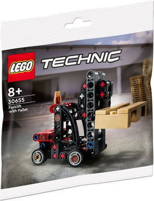 LEGO Technic Forklift Truck With Palette 30655 – Retired & Sealed