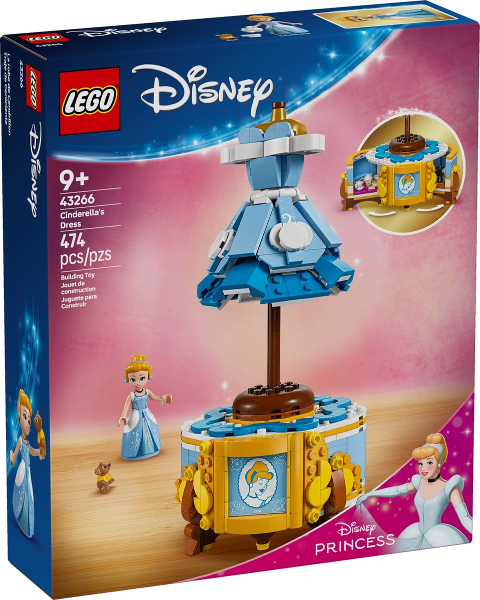 LEGO 43266 Cinderella's Dress 43266 sealed box front