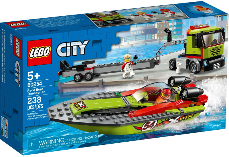 LEGO 60254 Race Boat Transporter 60254 sealed box front