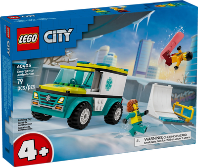 LEGO Emergency Ambulance and Snowboarder 60403 – Sealed UK Stock