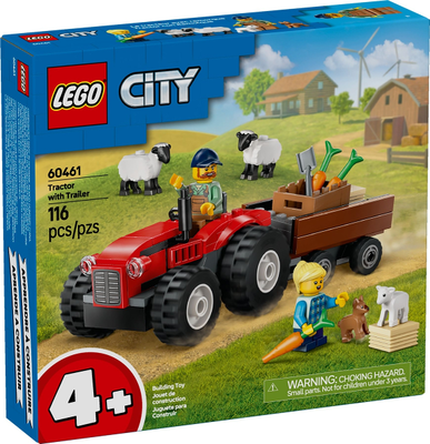 LEGO Red Farm Tractor with Trailer & Sheep 60461 – Sealed UK Stock