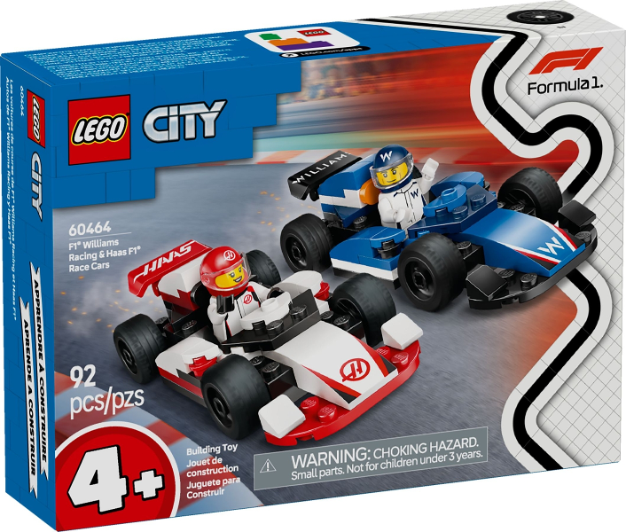 LEGO 60464 F1 Williams Racing & Haas F1 Race Cars 60464 sealed box front