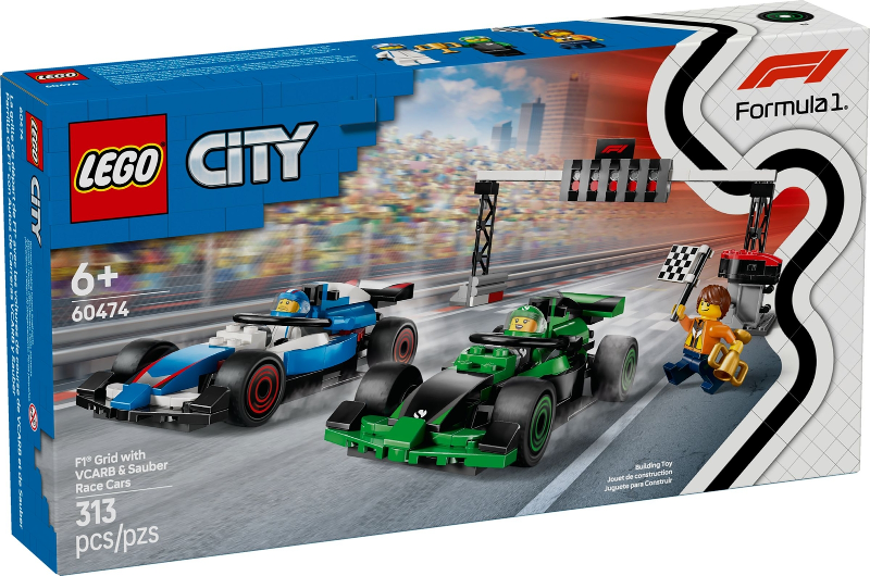LEGO 60474 F1 Grid with VCARB & Sauber Race Cars 60474 sealed box front