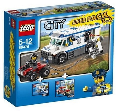 LEGO City Super Pack 3 in 1 66476 – Retired & Sealed