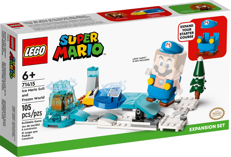 LEGO 71415 Ice Mario Suit and Frozen World Expansion Set 71415 sealed box front