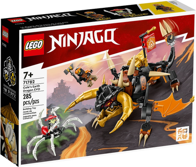 LEGO NINJAGO Cole’s Earth Dragon EVO, Upgradable 71782 – Retired & Sealed