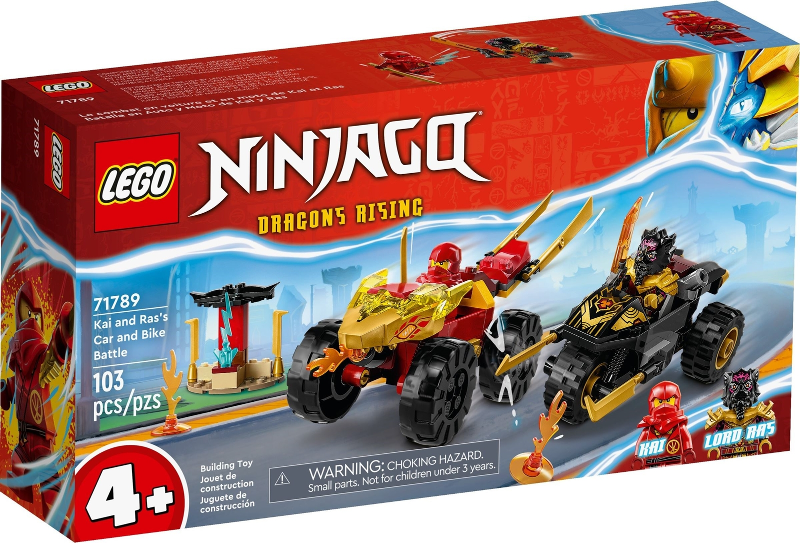 LEGO 71789 Kai and Ras's Car and Bike Battle 71789 sealed box front