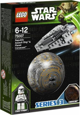 LEGO Republic Assault Ship & Planet Coruscant 75007 – Retired & Sealed