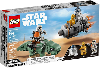 LEGO Escape Pod vs. Dewback Microfighters 75228 – Retired & Sealed