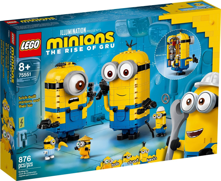 LEGO 75551 Brick-Built Minions and Their Lair 75551 sealed box front