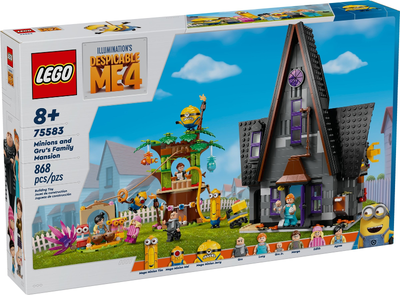 LEGO Minions and Gru's Family Mansion 75583 – Sealed UK Stock