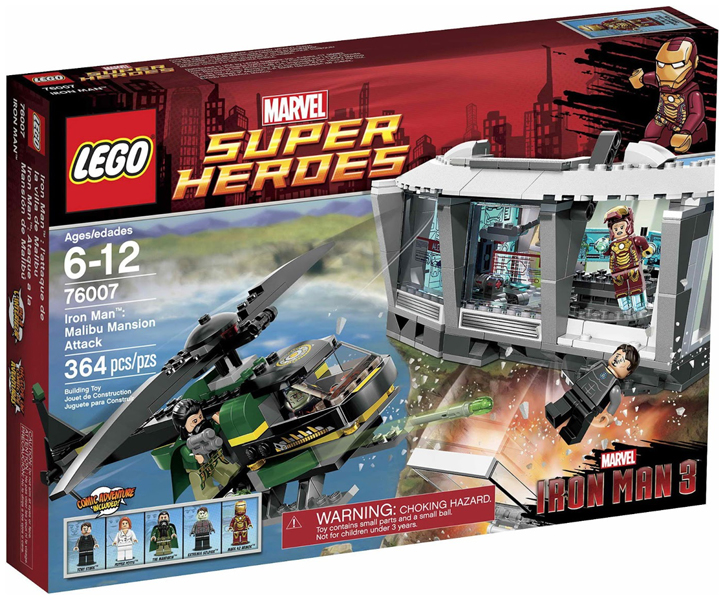 LEGO 76007 Iron Man: Malibu Mansion Attack 76007 sealed box front