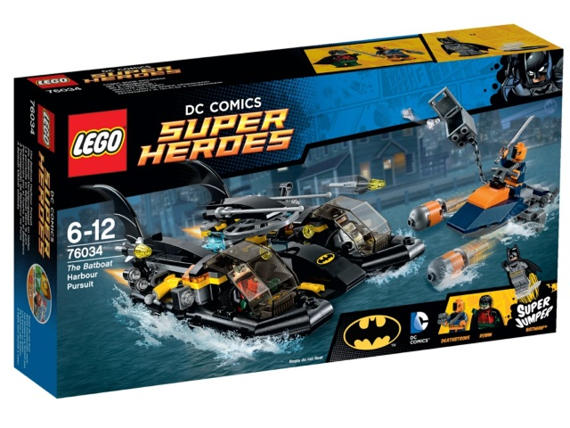 LEGO 76034 Batboat Harbor Pursuit 76034 sealed box front