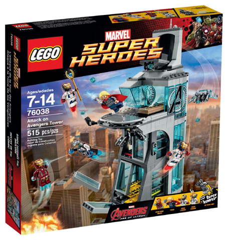 LEGO 76038 Attack on Avengers Tower 76038 sealed box front