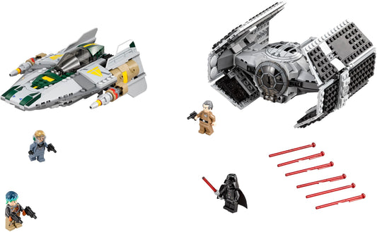 LEGO Vader's TIE Advanced vs. A-Wing Starfighter 75150 sealed box art