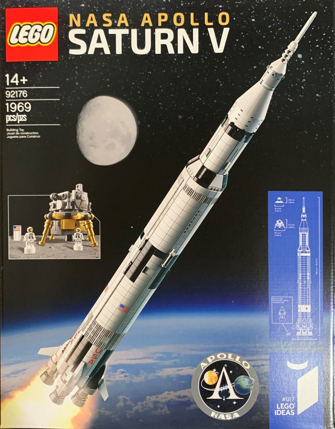 LEGO NASA Apollo Saturn V 92176 sealed box art