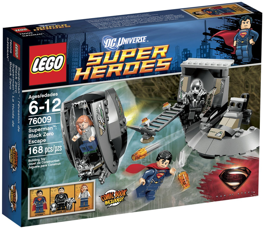 LEGO Superheroes Superman Black Zero Escape 76009 – Retired & Sealed