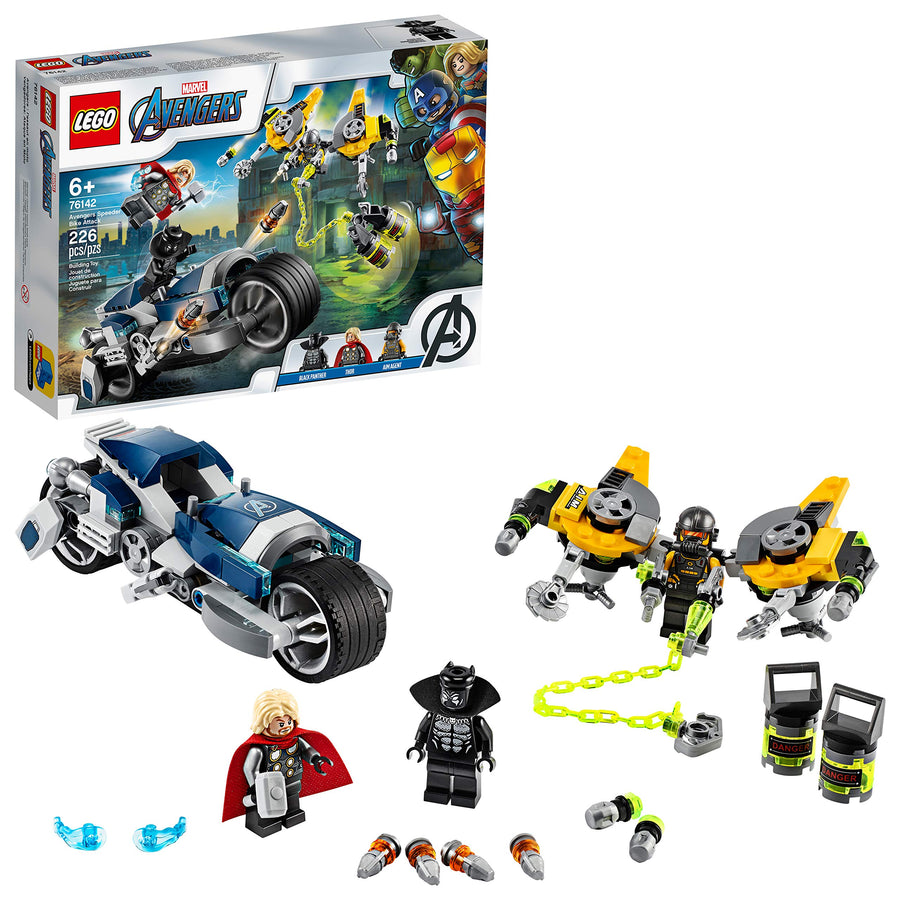 LEGO Super Heroes Marvel Avengers Speeder Bike Attack 76142 – Retired & Sealed