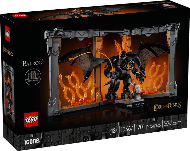 LEGO The Lord of the Rings: Balrog Book Nook 10367 – Sealed UK Stock