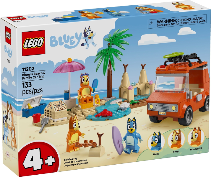 LEGO Bluey’s Beach & Family Car Trip 11202 – Sealed UK Stock