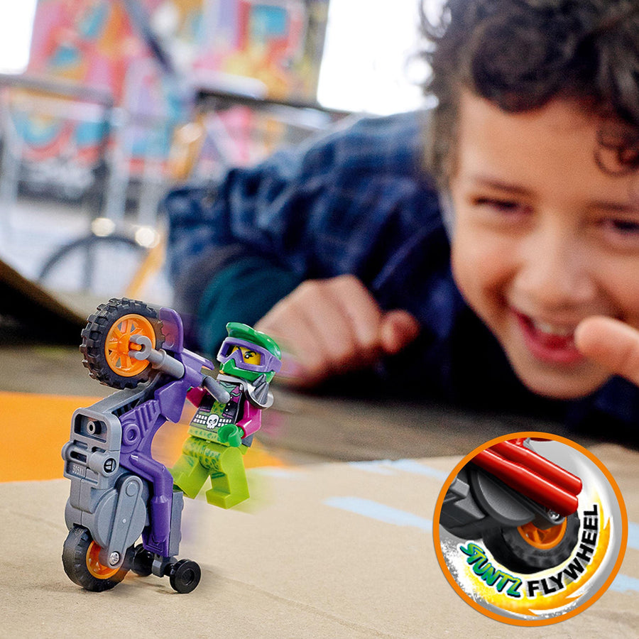 LEGO City Stuntz Wheelie Stunt Bike Set with 60296 – Retired & Sealed