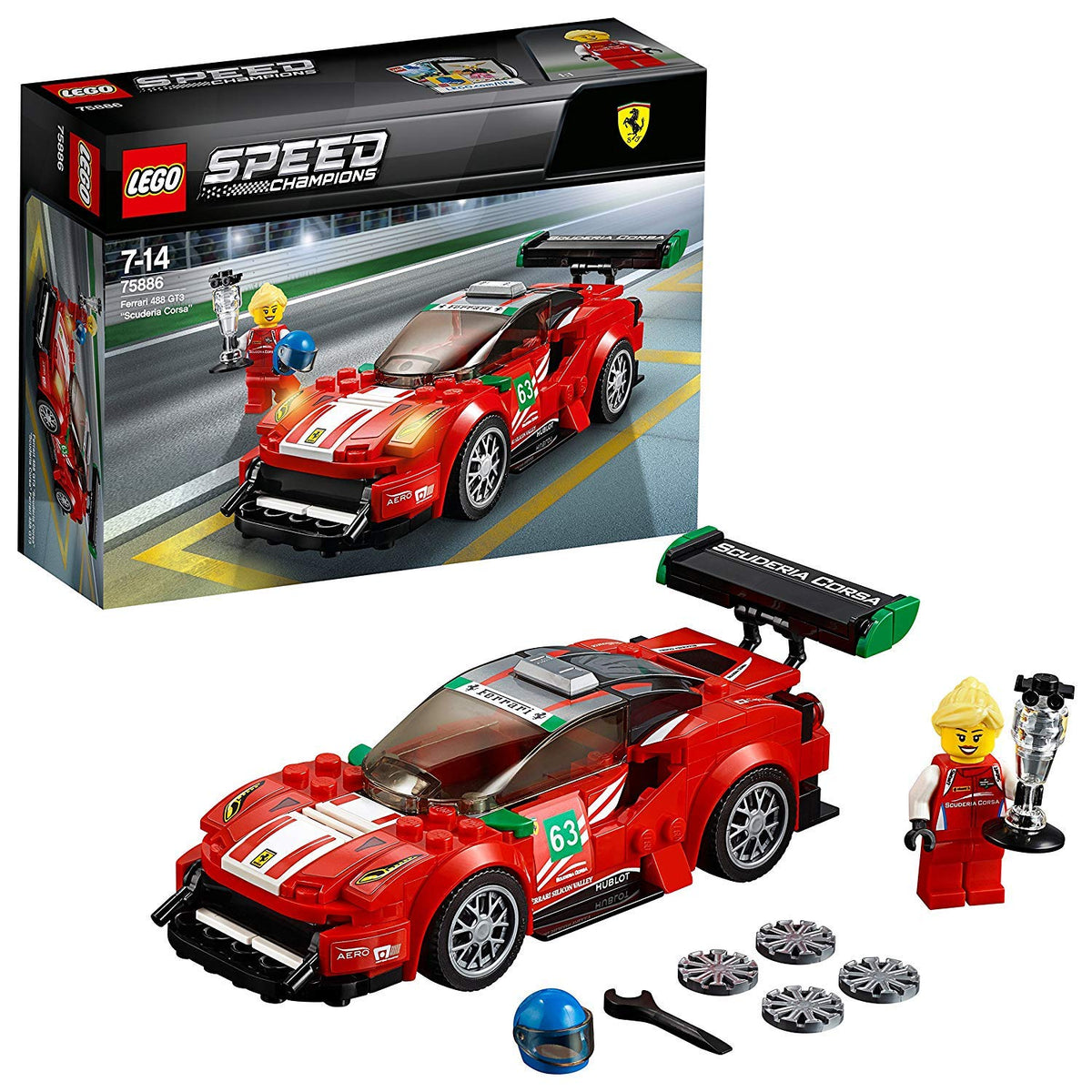 LEGO Speed Champions 75886 Ferrari 488 GT3 - sealed box front