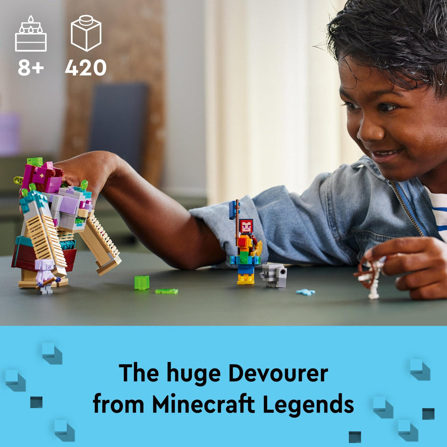 LEGO Minecraft Legends The Devourer Showdown Set 21257 – Retired & Sealed