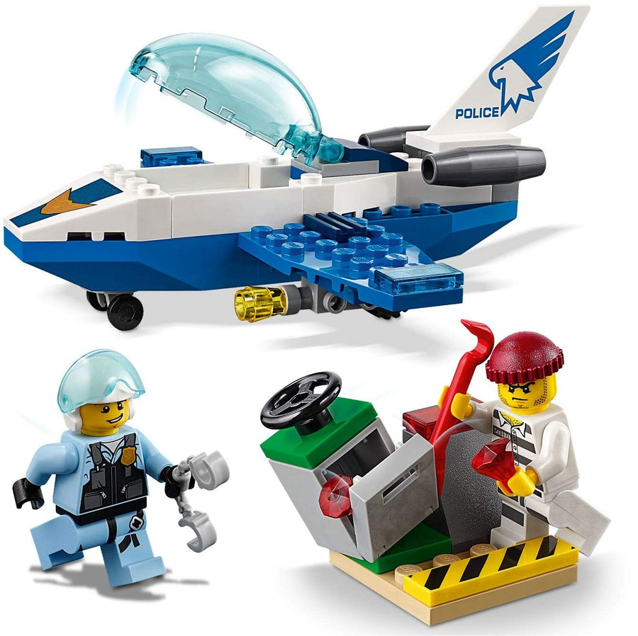 LEGO City Police Sky Police Jet Patrol Aeroplane Toy, 60206 – Retired & Sealed