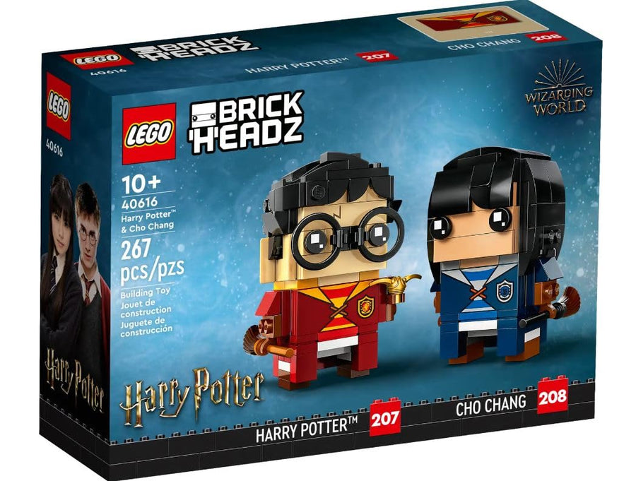 LEGO Brickheadz Harry Potter and Cho Chang 267 Pieces 40616 – Retired & Sealed