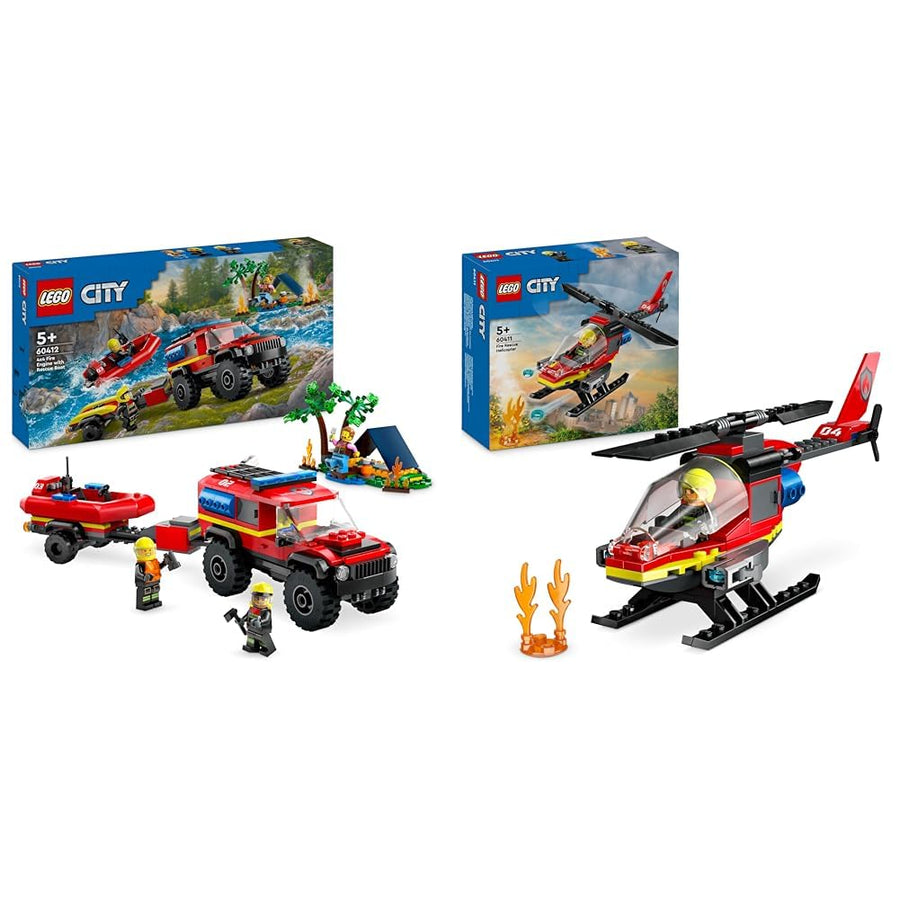 LEGO City 4x4 Fire Engine with Rescue Boat 60412 – Retired & Sealed