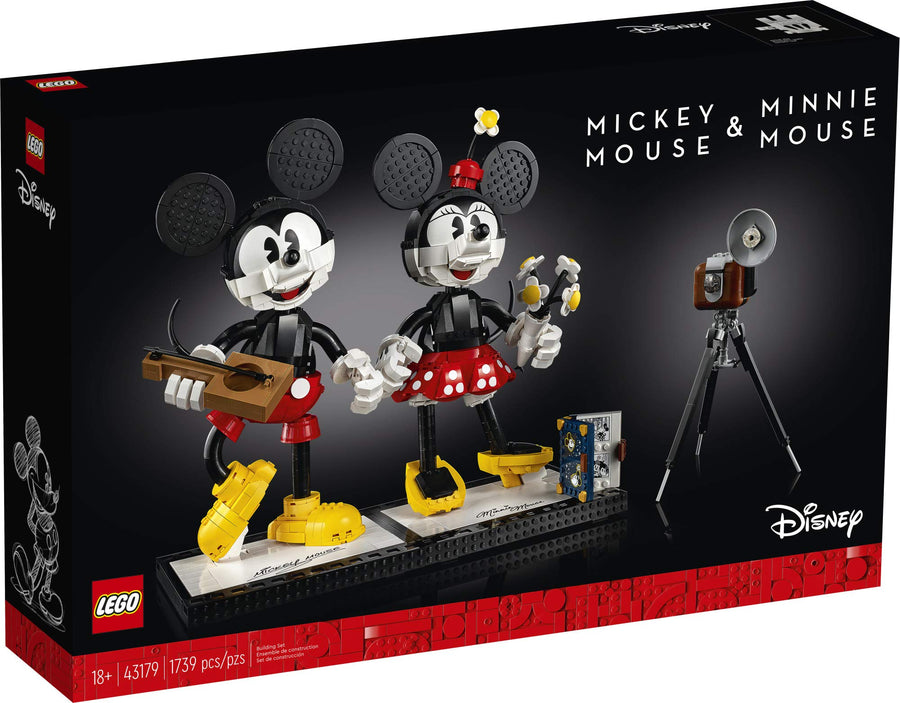 LEGO Disney Mickey & Minnie Mouse Buildable Characters 43179 – Retired & Sealed