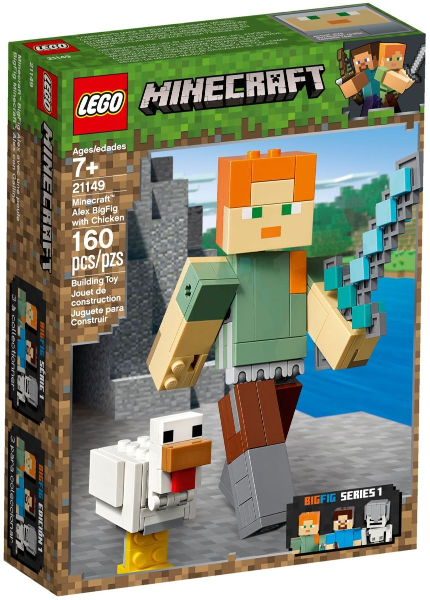 LEGO Minecraft Alex BigFig with Chicken 21149 – Retired & Sealed