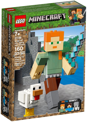 LEGO Minecraft Alex BigFig with Chicken 21149 – Retired & Sealed