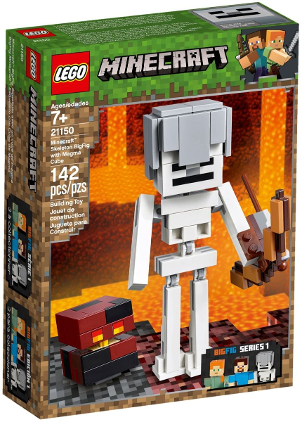 LEGO Minecraft Skeleton BigFig with Magma Cube 21150 – Retired & Sealed
