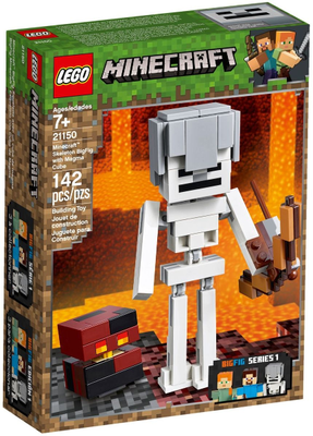 LEGO Minecraft Skeleton BigFig with Magma Cube 21150 – Retired & Sealed