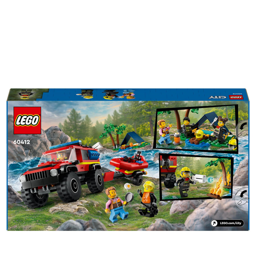 LEGO City 4x4 Fire Engine with Rescue Boat 60412 – Retired & Sealed