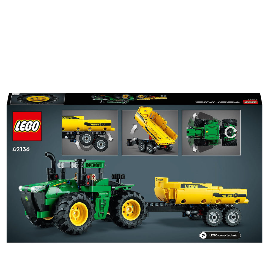 LEGO Technic John Deere 9620R 4WD Tractor Toy with 42136 – Retired & Sealed