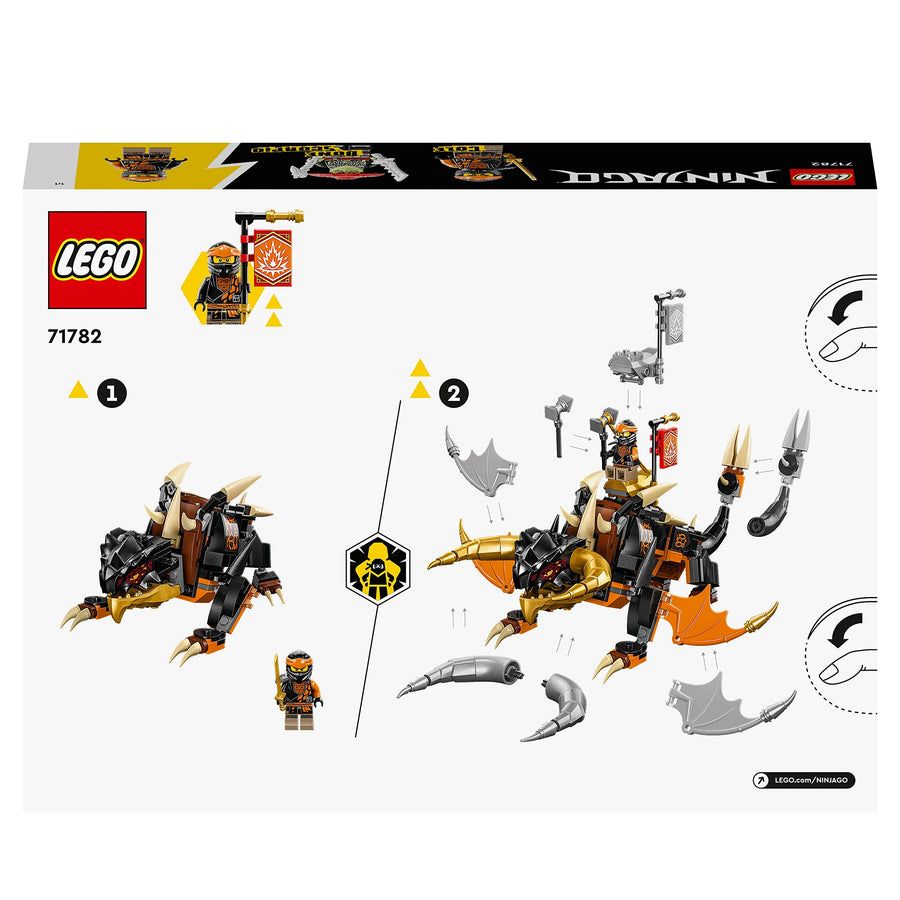 LEGO NINJAGO Cole’s Earth Dragon EVO, Upgradable 71782 – Retired & Sealed
