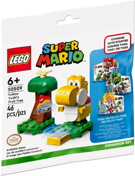 LEGO Yellow Yoshi's Fruit Tree Expansion Set 30509 – Retired & Sealed