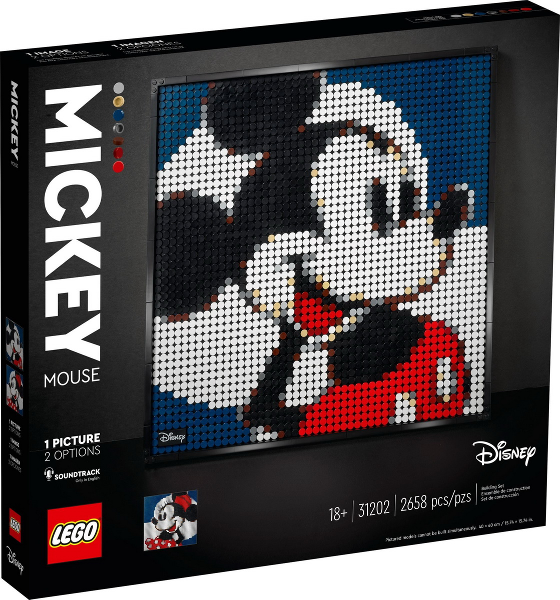 LEGO Art Disney’s Mickey Mouse Craft 31202 – Retired & Sealed