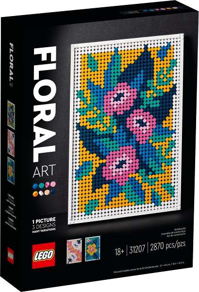 LEGO Art Blumenkunst, 3-in-1 Blumen Dekorationsset, 31207 – Retired & Sealed