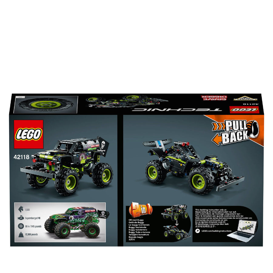 LEGO Technic Monster Jam Grave Digger Truck Toy to 42118 – Retired & Sealed