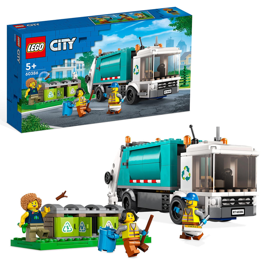LEGO City Recycling Truck, Bin Lorry Toy Vehicle Set 60386 – Retired & Sealed