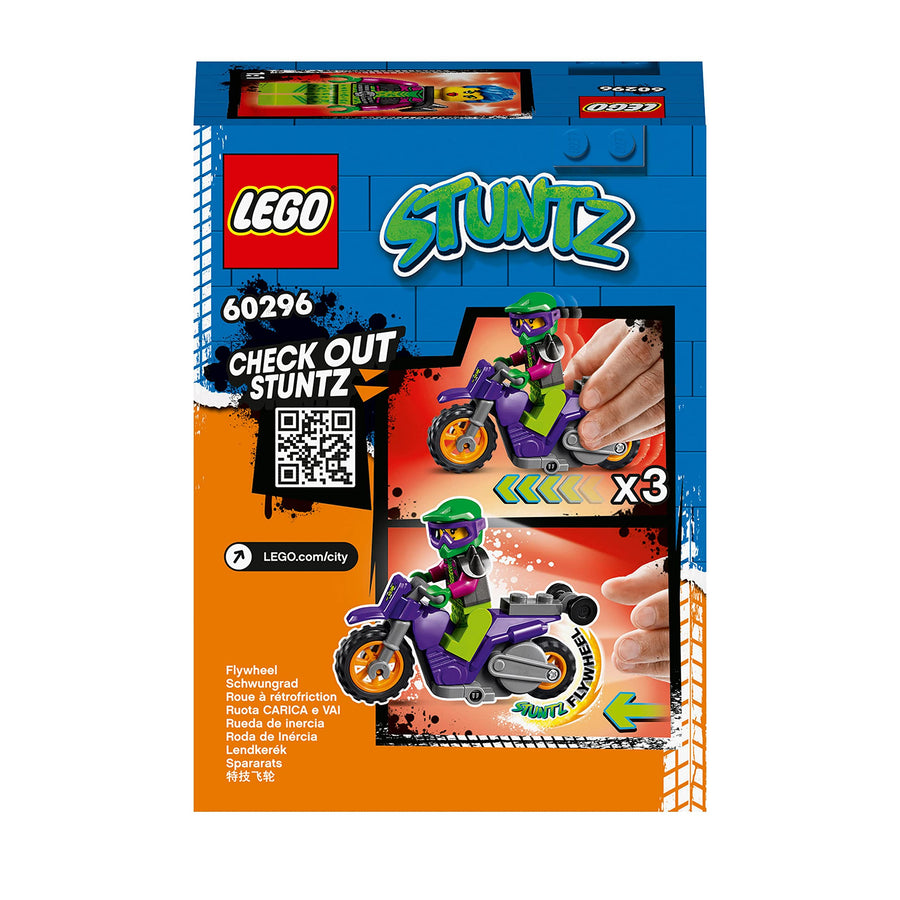 LEGO City Stuntz Wheelie Stunt Bike Set with 60296 – Retired & Sealed