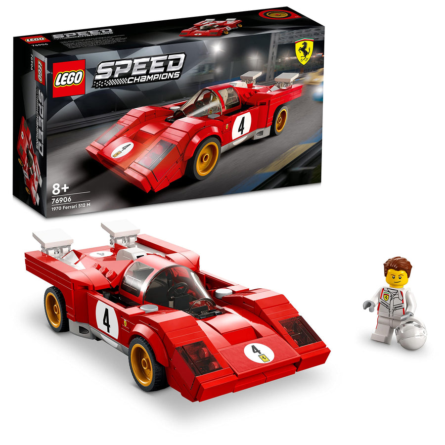 LEGO Speed Champions 1970 Ferrari 512 M Sports Red 76906 – Retired & Sealed