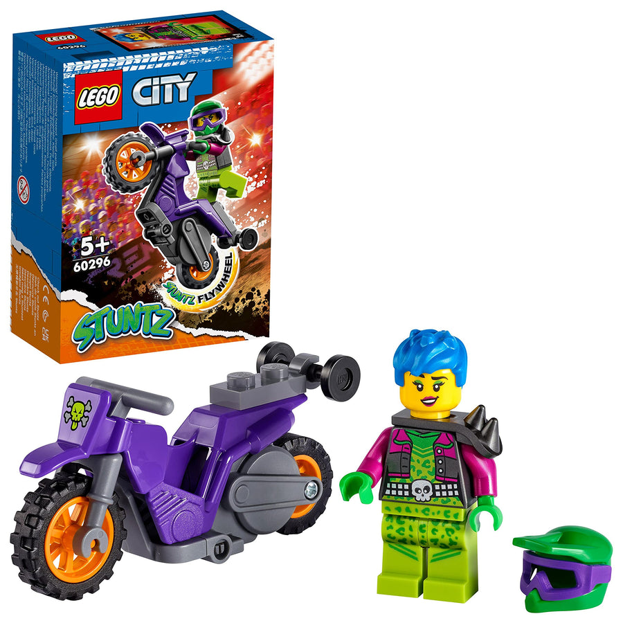LEGO City Stuntz Wheelie Stunt Bike Set with 60296 – Retired & Sealed