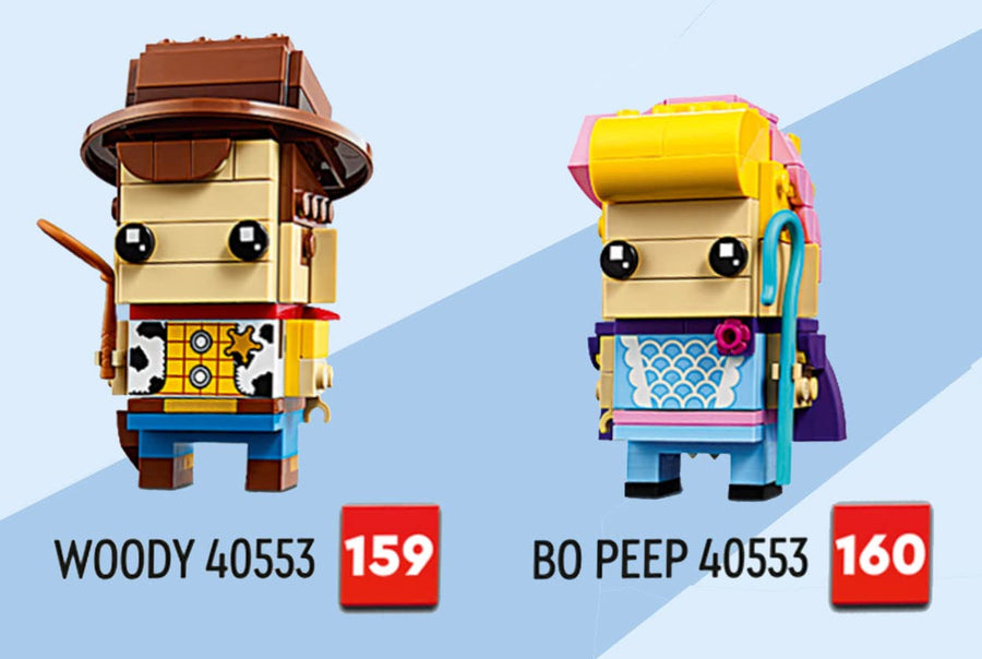 LEGO BrickHeadz Woody & Bo Peep 40553 – Retired & Sealed